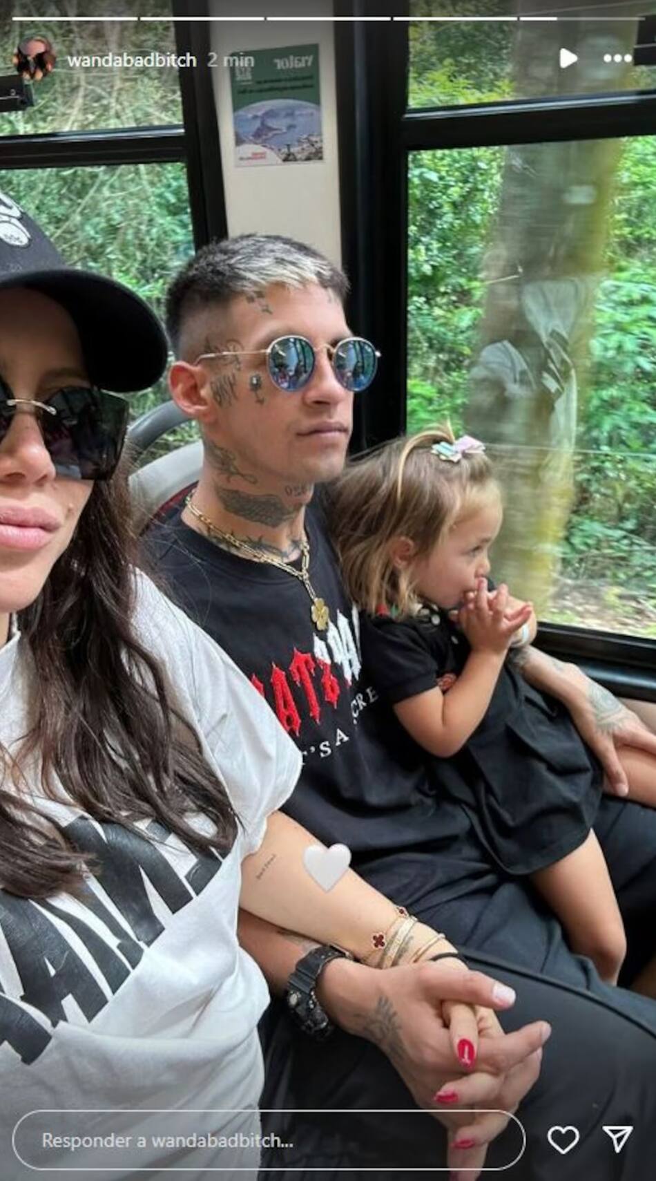 Wanda Nara y L-Gante junto a Jamaica en Brasil. Foto: Instagram.