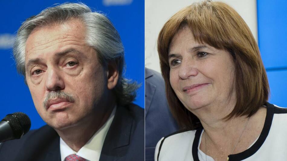 Alberto Fernández y Patricia Bullrich, NA