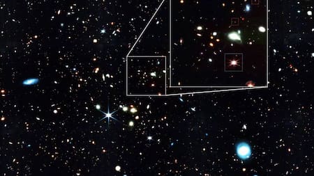 Imágenes que arrojó el telescopio James Webb. Foto: NASA