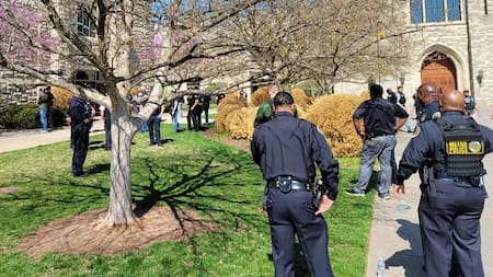 Tiroteo en un colegio de Estados Unidos. Foto: Twitter/MNPDNashville