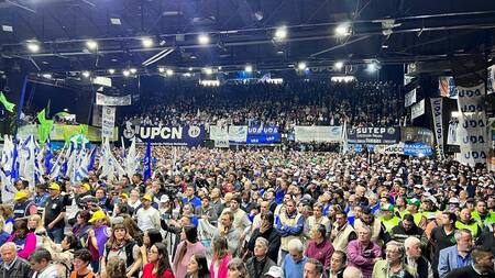 Acto de la CGT, Foto Twitter Sebastian Dumont @tomy2430