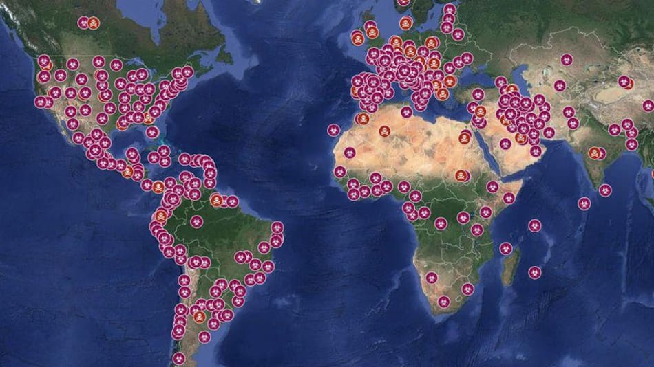 Coronavirus en el mundo, foto artística