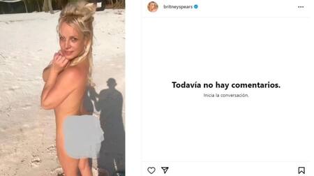 Polémica publicación de Britney Spears. Foto: NA