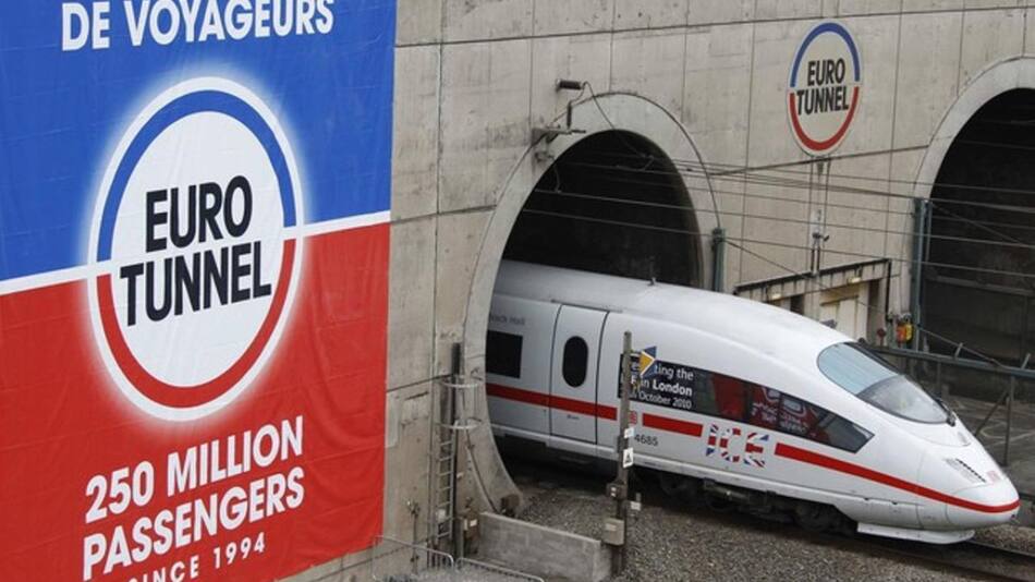 Eurotunel sobre el Canal de la Mancha.