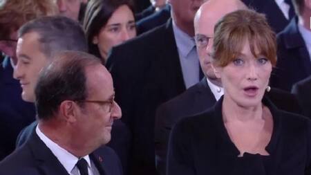 Francois Hollande y Carla Bruni