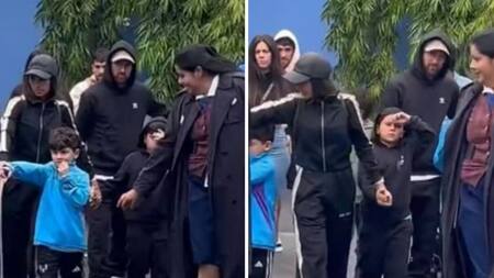 Lionel Messi de vacaciones con su familia en Disney. Foto: captura de video.