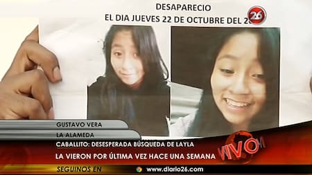 Layla - Padres de chica desaparecida - Canal 26 - 28-10-15