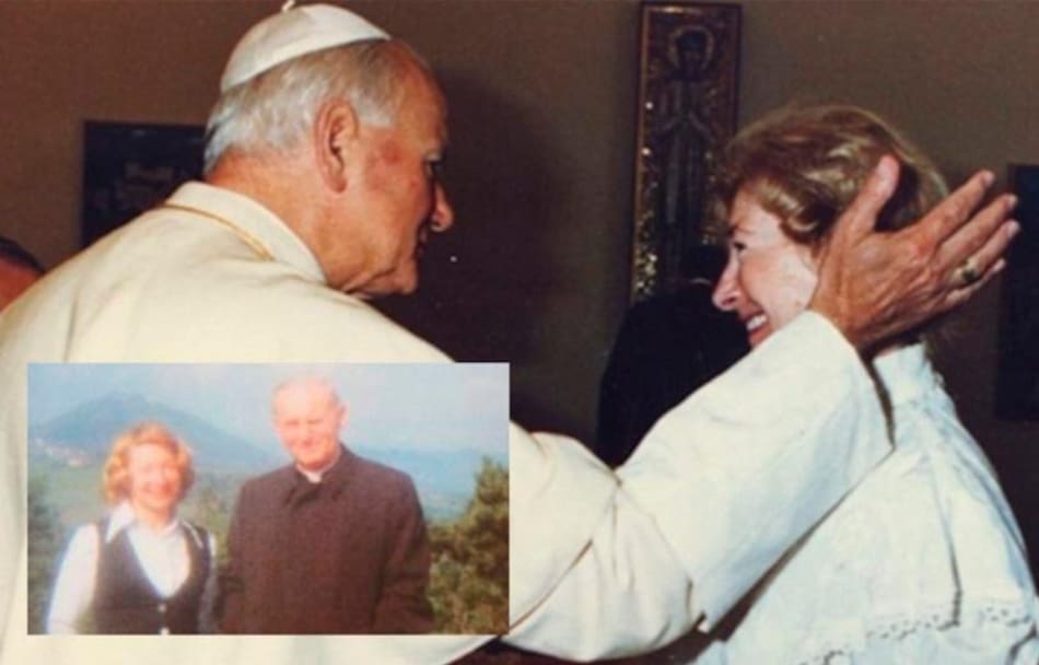 Juan Pablo II, Karol Wojtyla, Anna-Teresa Tymieniecka, foto Bill y Jadwiga Smith