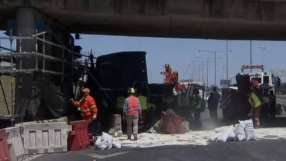 Accidente de camión en la Panamericana
