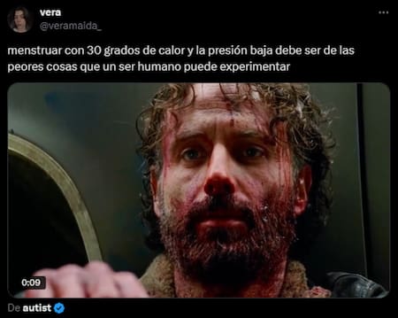 Meme ola de calor. Fuente: X