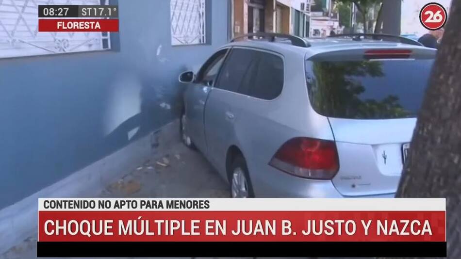 Choque, móvil Canal 26