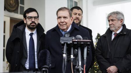 Edmundo González Urrutia en Washington. Foto: EFE