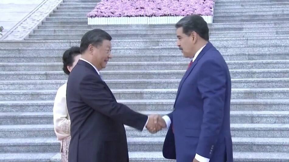 Reunión entre Xi Jinping y Nicolás Maduro. Foto: Reuters.