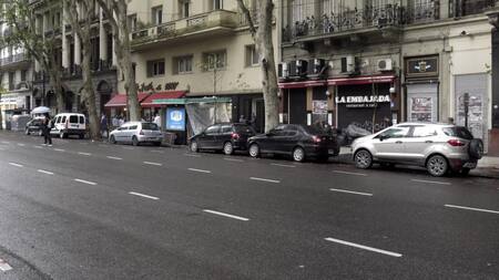 Estacionamiento en la Ciudad. Foto: NA.