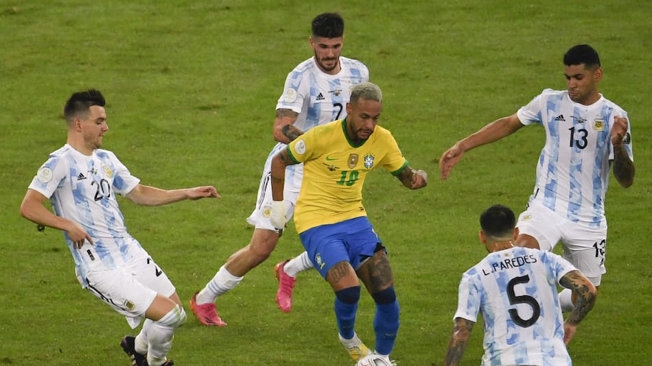 Neymar no jugará ante Argentina. Foto: NA
