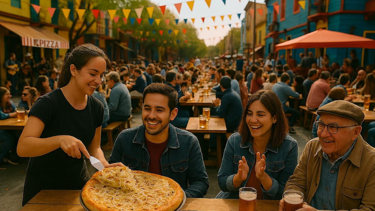 Orgullo porteño: la fugazzeta nacida en Buenos Aires protagoniza la Fugazzeta Fest con fugazza, fainá y más sabores