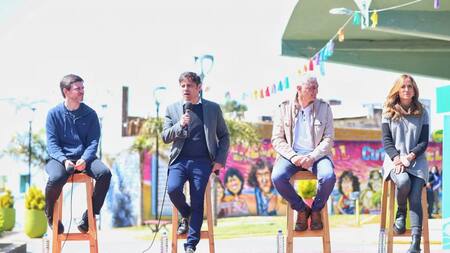 Anuncio de Axel Kicillof en Villa Gesell