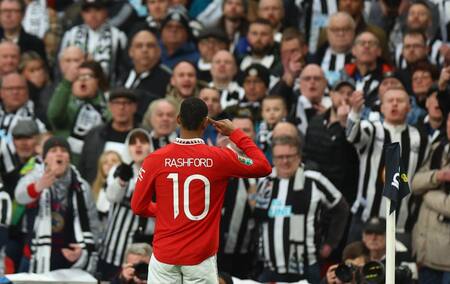 Marcus Rashford; Manchester United-Newcastle United. Foto: Reuters.