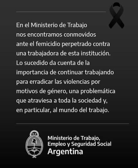Comunicado del Ministerio de Trabajo. Foto: prensa Ministerio