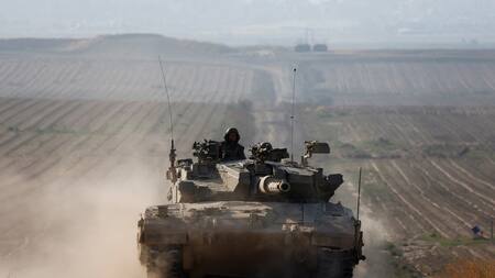 Soldados israelíes en la Franja de Gaza; guerra Israel-Hamás: Foto: Reuters