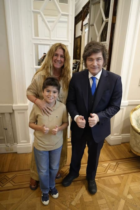 Javier Milei, Pedrito y su mamá