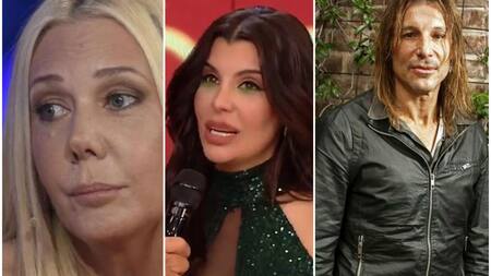 Mariana Nannis, Charlotte Caniggia y Claudio Caniggia. Fotos: redes sociales - captura América TV.