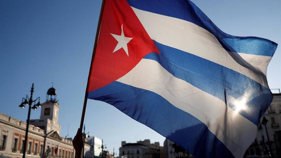 Bandera de Cuba, protestas, Agencia EFE.
