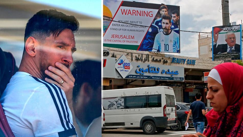 Messi preocupado - Amenaza de Palestinos - Partido contra Israel suspendido (NA)