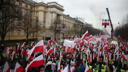 Protestas de agricultores. Foto: Reuters.