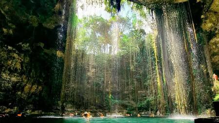 Cenote Ik kil, México. Foto Instagram @cenoteikkiloficial