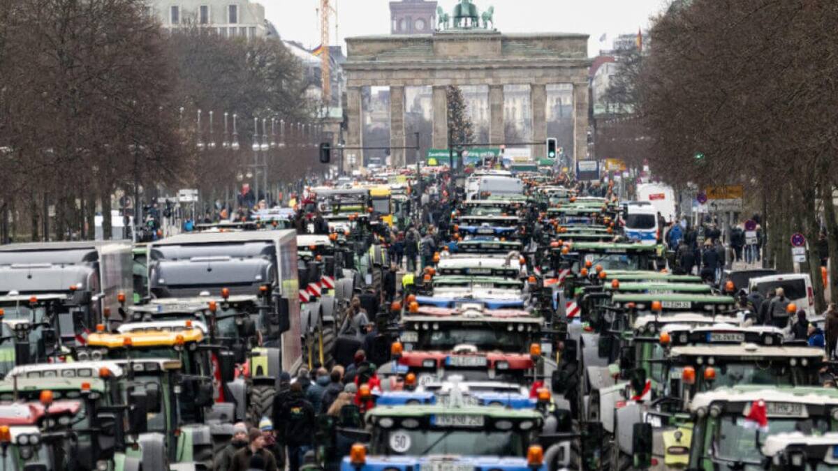 Tractorazo en Alemania. Foto: infocampo