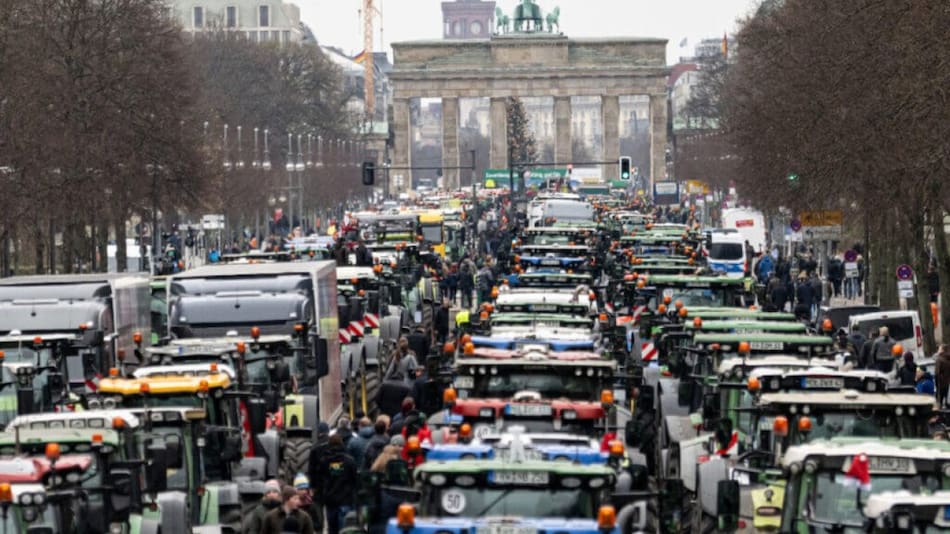 Tractorazo en Alemania. Foto: infocampo