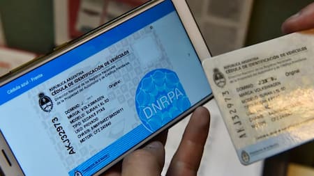 Cédula azul. Foto: Gobierno