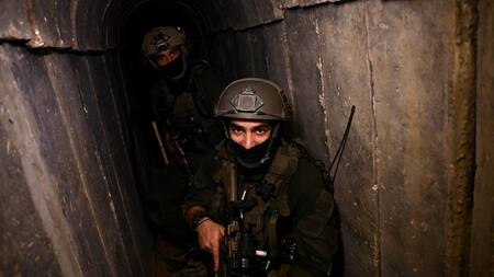 Ejército de Israel en túneles de Gaza. Foto: Reuters.