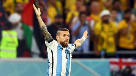 Alejandro Gómez; Argentina-Australia. Foto: Reuters.