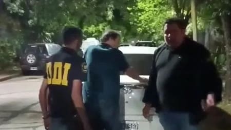 Detención del hijo de la mujer de 91 años asesinada en San Isidro. Foto: Captura de video.
