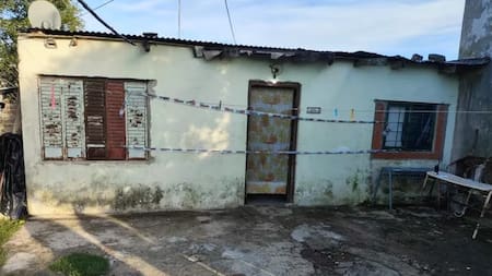 La casa donde ocurrió el femicidio en Berisso