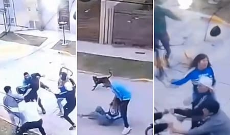 Batalla campal en Ensenada. Fuente: Captura