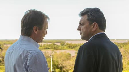 Sergio Massa junto a Gustavo Bordet en Entre Ríos, Prensa Frente Renovador