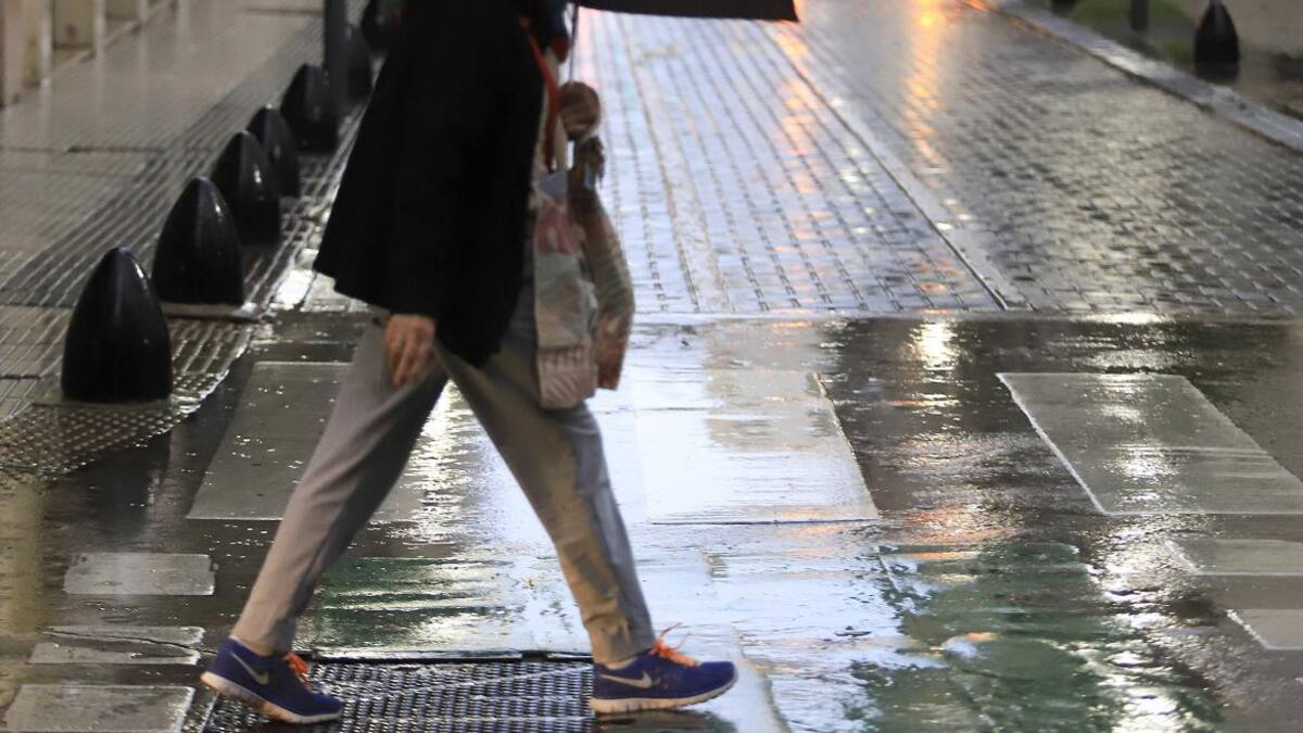 Lluvias en la Ciudad. Foto: NA