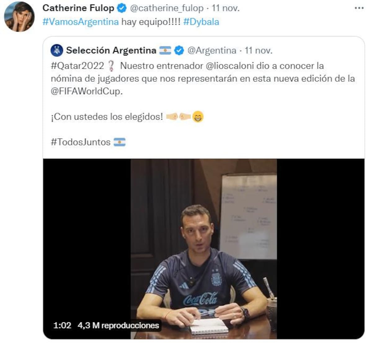 El posteo de Fulop. Foto: Twitter.