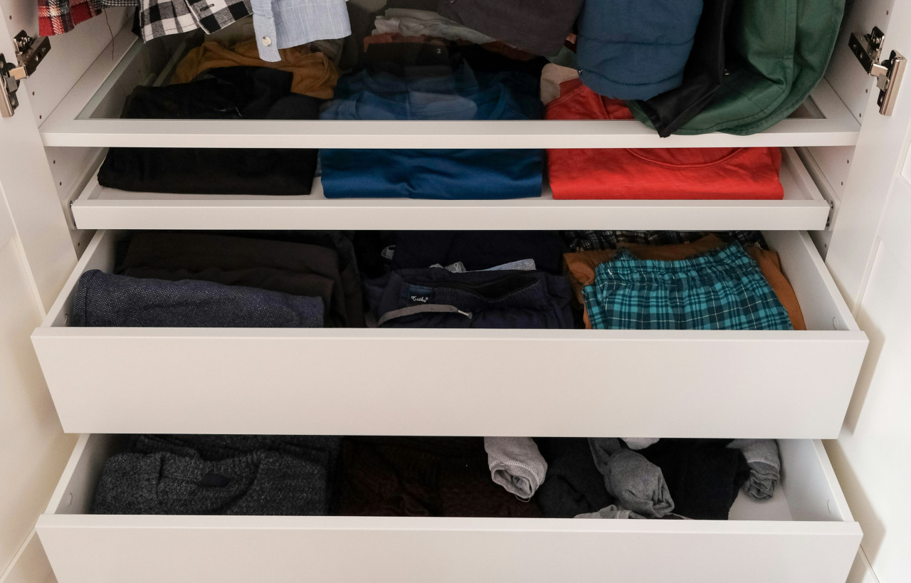 Cajón; ropa; armario. Foto: Unsplash