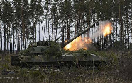 Conflicto entre Rusia y Ucrania, tanque ruso, Reuters