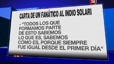 Carta de un fan al Indio Solari: "Los que formamos parte de esto sabemos lo que es"