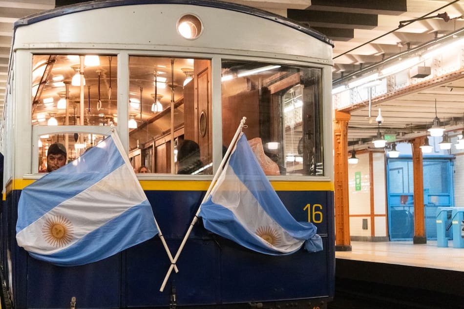 Subte antiguo Línea A. Fuente: Gentileza GBA