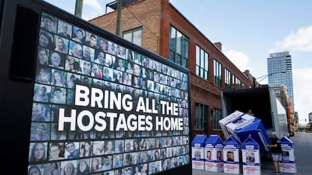 Rehenes de Israel retenidos por Hamás en la Franja de Gaza. Foto: REUTERS.