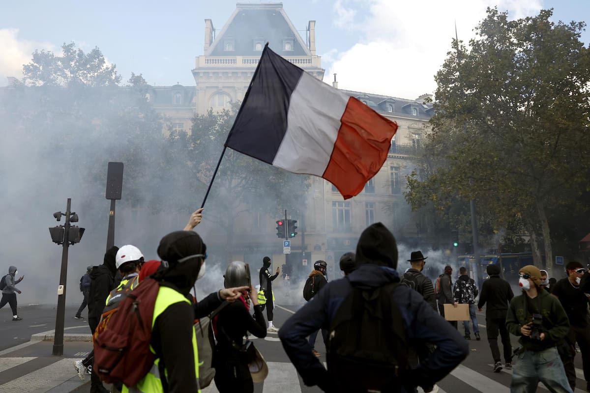 Incidentes en las calles de París.