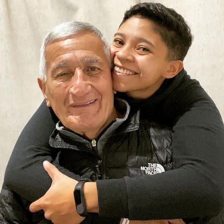 Juan Ramón Verón y Agustina Amaro. Foto Instagram.