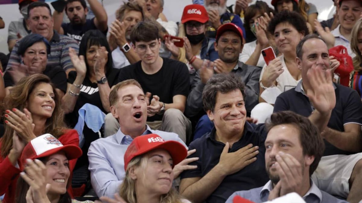 Cierre de campaña de Diego Santilli en La Plata, foto NA