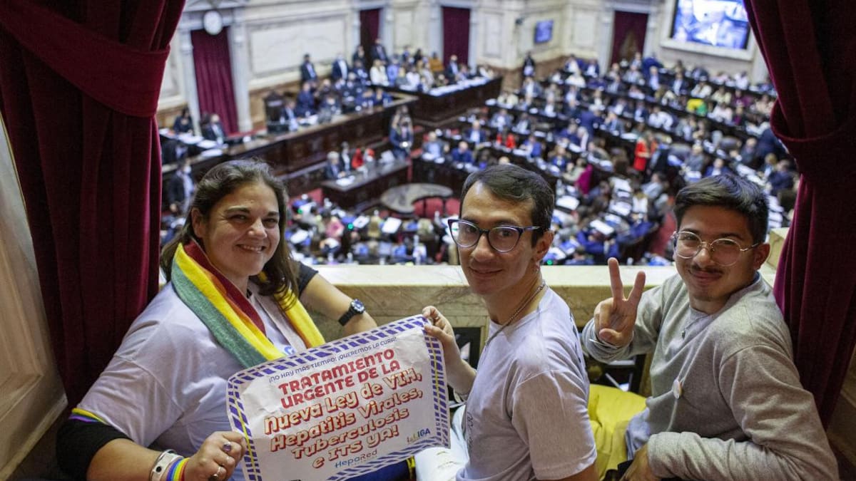 Debate en Diputados sobre proyecto de ley de VIH. Foto: NA.